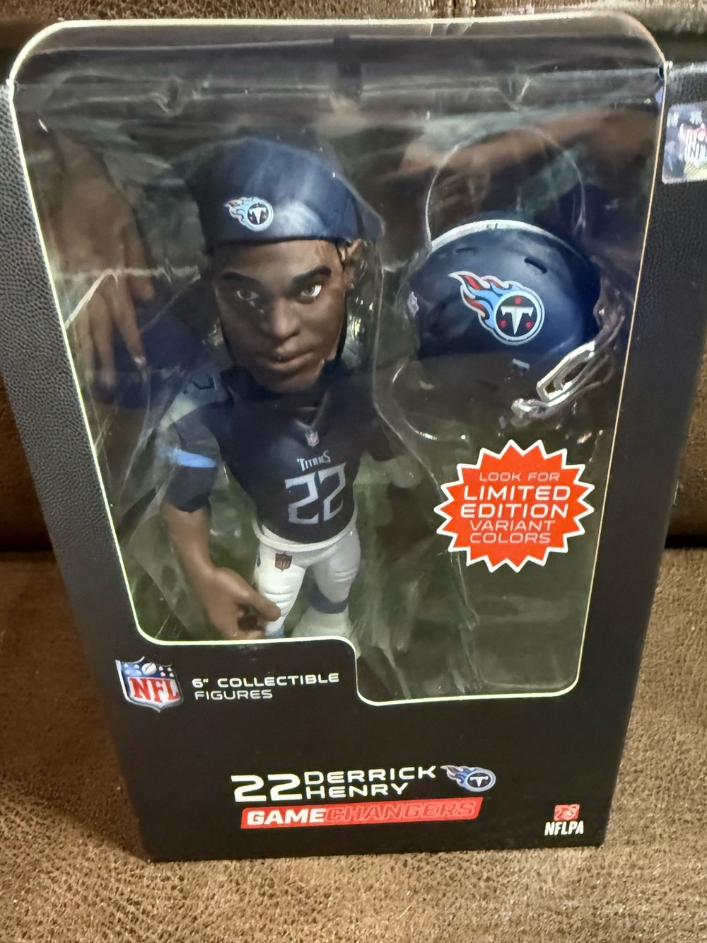 Gamechangers Derrick Henry NFL Tennessee Titans 6" Figure Series 3 Helmet LE